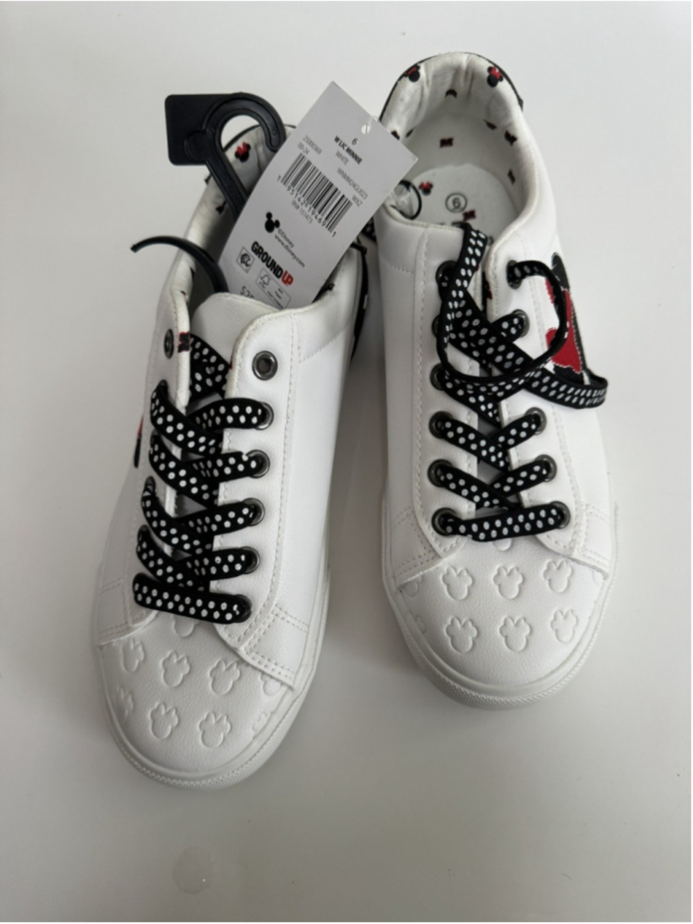 Disney - Minnie Mouse Size 6 Women's Low-top Court Sneakers - New with Tag